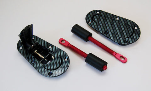 Aerocatch Plus Flush Carbon Look Hood Pins (Non-Locking)