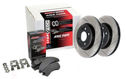 StopTech Street Axle Pack '08-'14 Subaru WRX STI Front and Rear  Slotted and Brake Pads